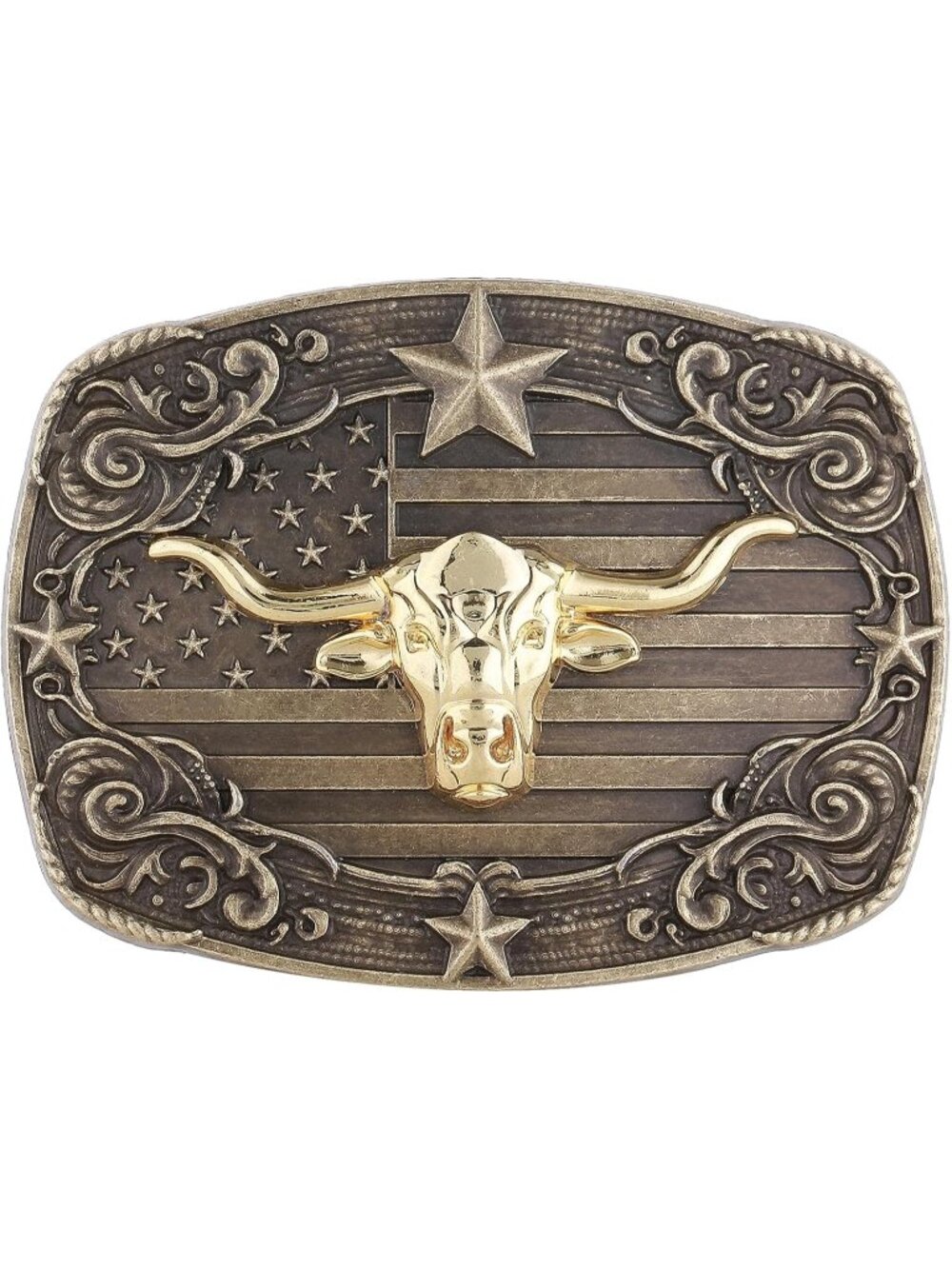 Women Elk-gold Western Buckle American Eagle Horse Belt